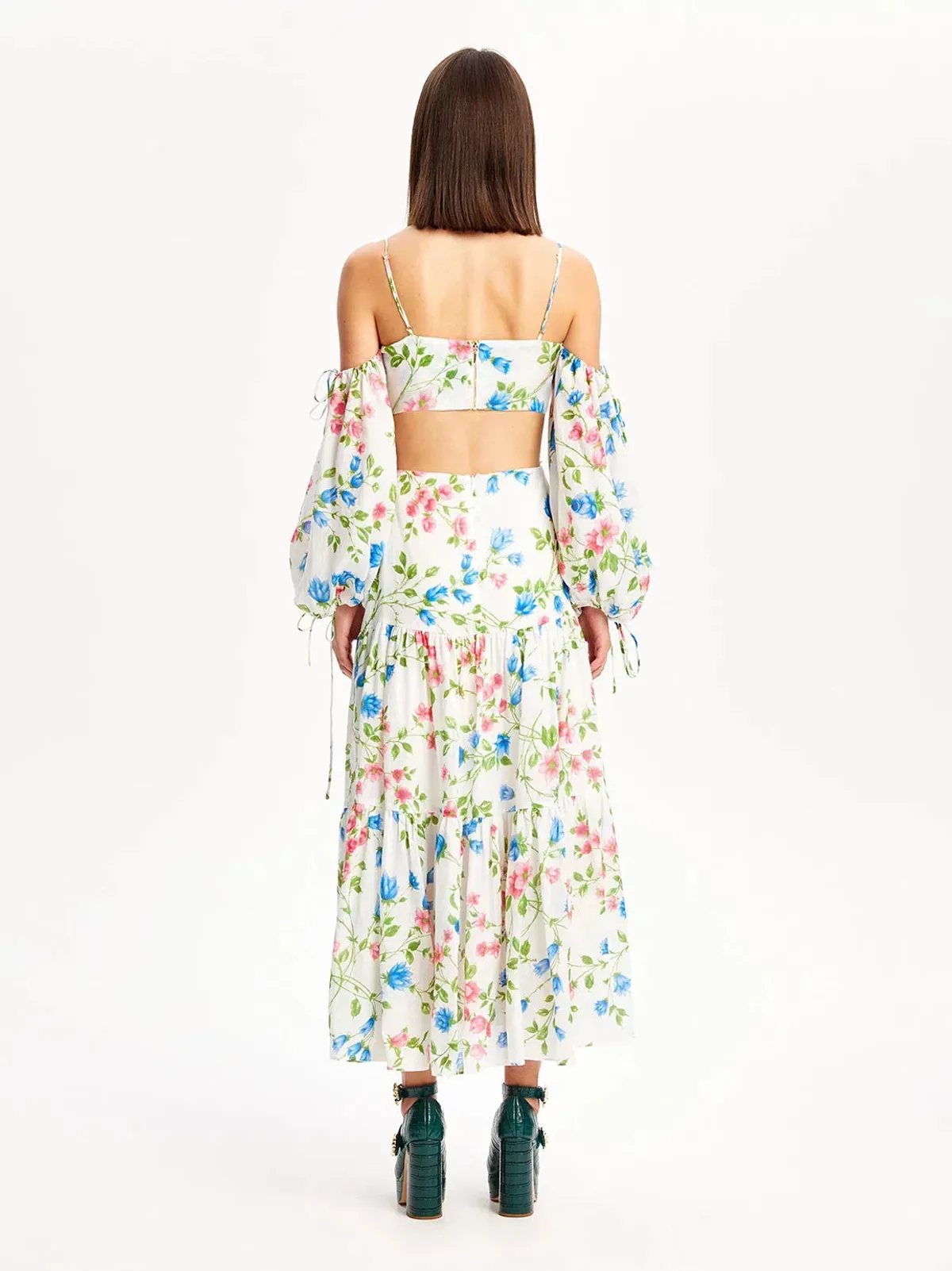 Alice McCall Rolling Meadows Midi Dress Bluebell Print Size 8 - Image 5