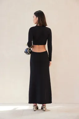 Cult Gaia Jana Knit Dress Black Size S for rent on The Volte - image 2