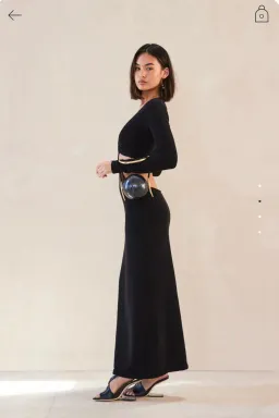 Cult Gaia Jana Knit Dress Black Size S for rent on The Volte - image 3