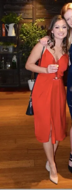 Bec and Bridge Red midi dress size 6 for rent on The Volte - image 1