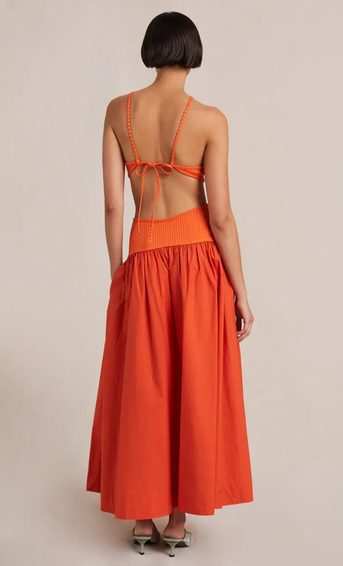 Bec & Bridge Ula Cut Out Maxi Dress Chilli Orange Size S / AU 8 - Image 3