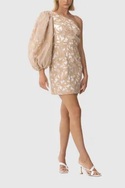 Keepsake the Label Parallel Mini Dress in Porcelain W Tan Size 12 for rent on The Volte - image 3
