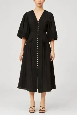 Keepsake the Label Moving On Midi Dress Black Size 10 for rent on The Volte - image 1