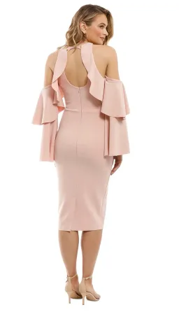 Pasduchas Celine Midi Dress Prima Pink Size 10 for rent on The Volte - image 2