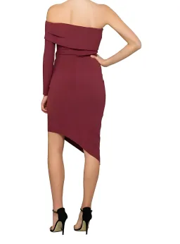 Bec & Bridge Love Ruler Asymmetrical Dress Burgundy Size AU 12 for rent on The Volte - image 2