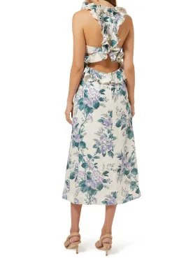 Zimmermann Cassia Ruffle Midi Dress Print Size 3 for rent on The Volte - image 2