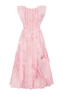 Aje Hybrid Midi Dress Rose Pink Size AU 12 for rent on The Volte - image 3