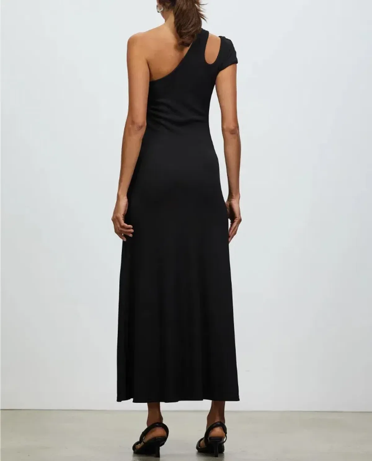 Christopher Esber Quartz Split Ruched Tank Dress Black Size 8 - Image 3