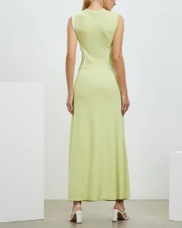 Christopher Esber Multi Bind Fran Dress in Pistachio Multi Green Size 12 for rent on The Volte - image 2