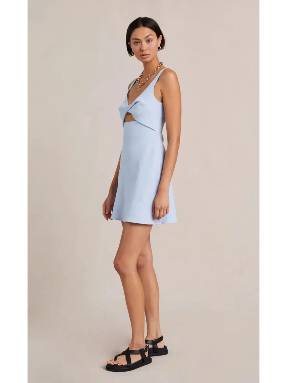 Bec & Bridge Phoebe Mini Dress Blue Size AU 6 - Image 2