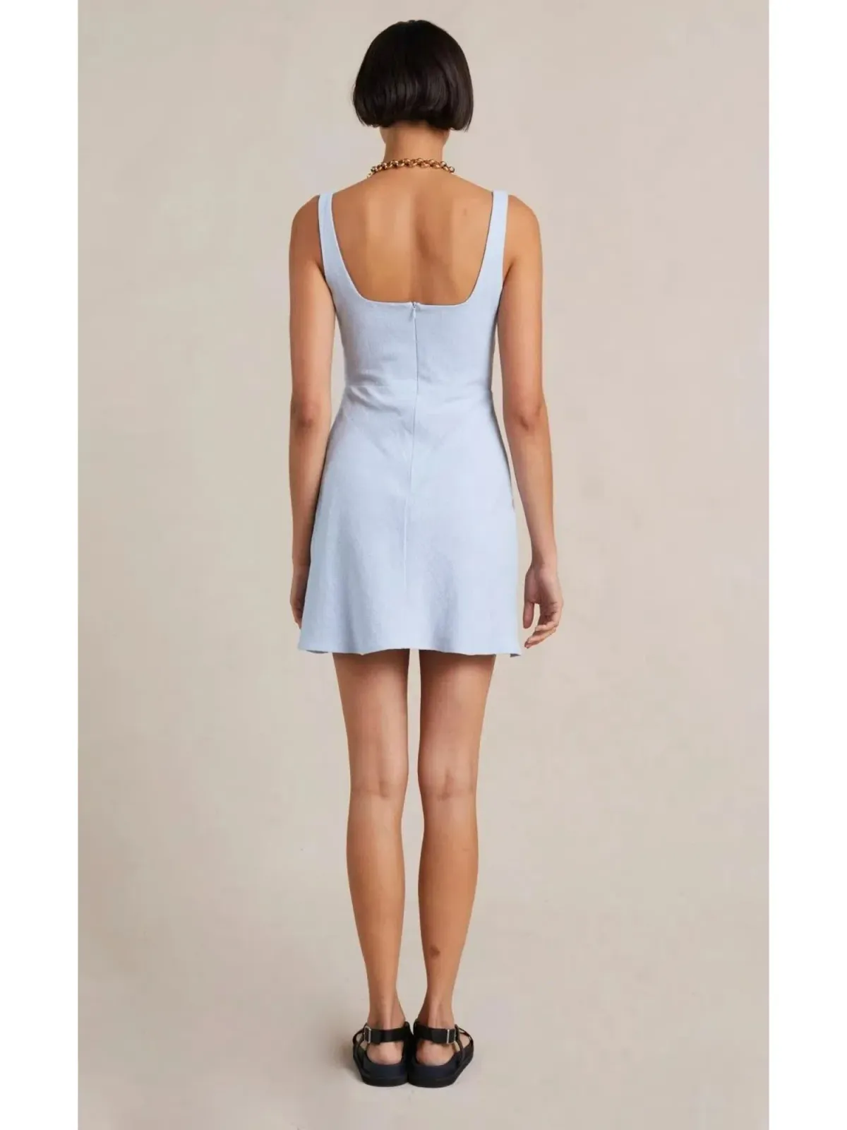 Bec & Bridge Phoebe Mini Dress Blue Size AU 6 - Image 3