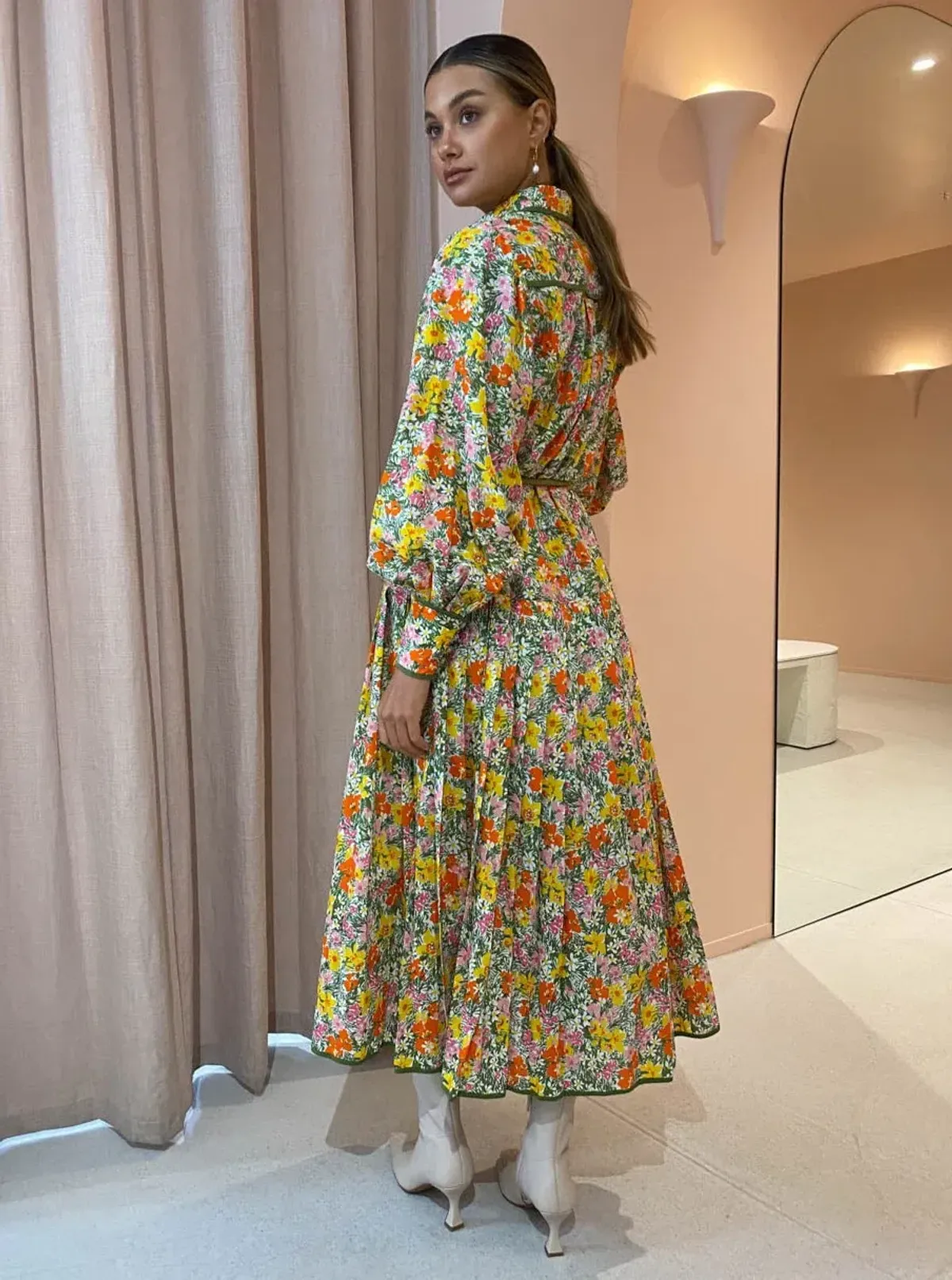 Alemais Cabana Midi Shirtdress Print Size 8  - Image 2