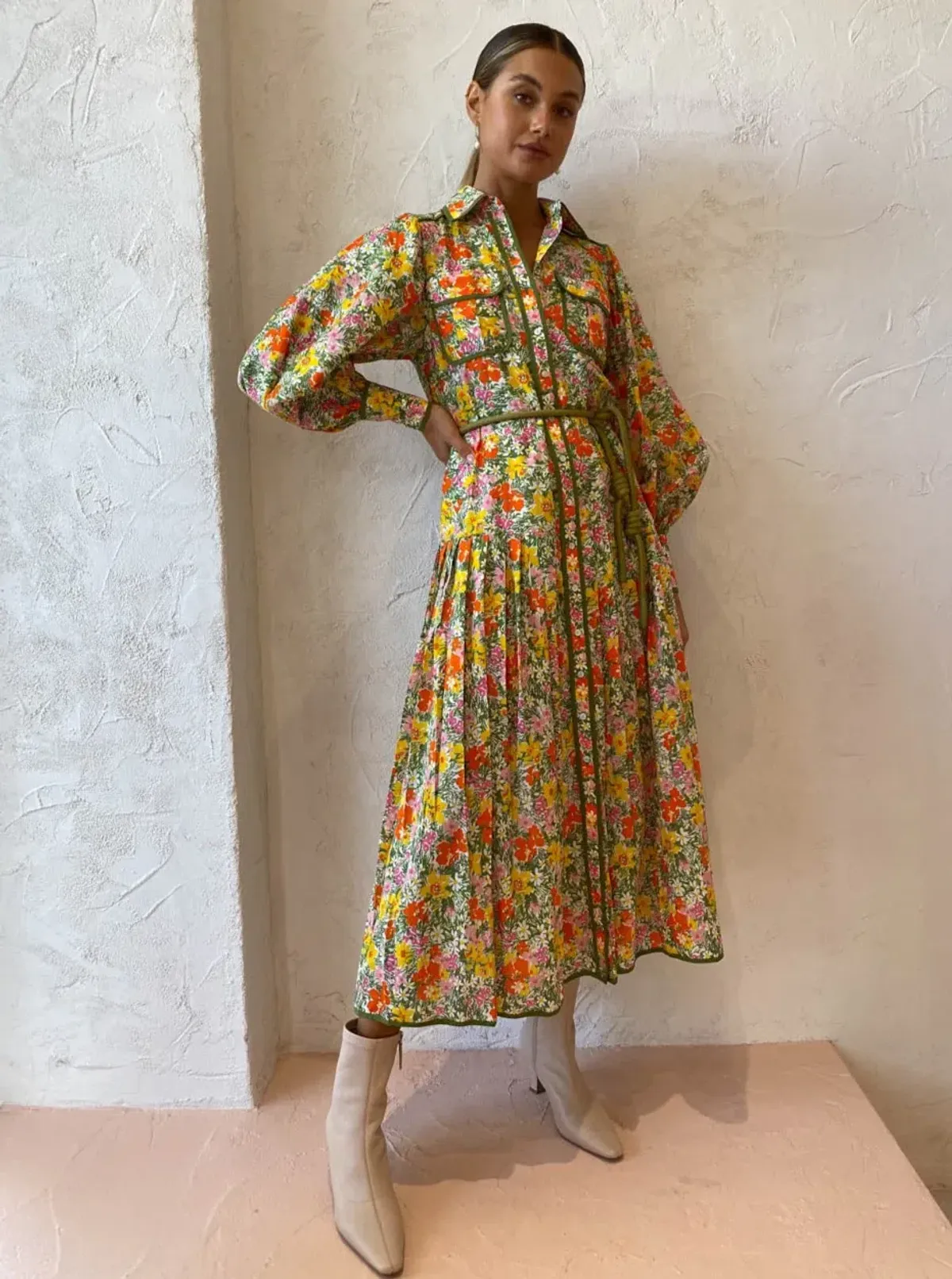 Alemais Cabana Midi Shirtdress Print Size 8  - Image 6