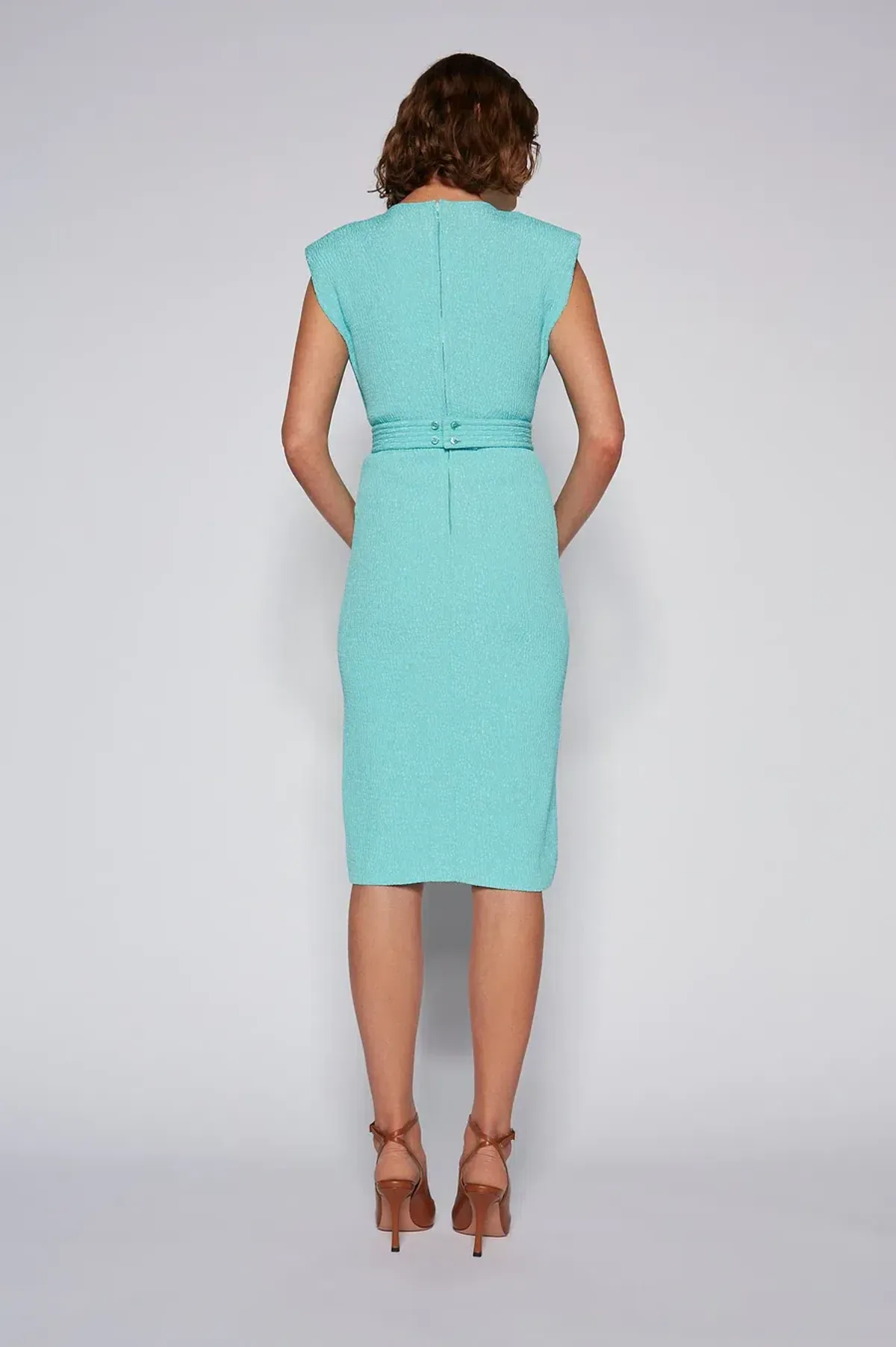 Scanlan Stretch Reptile Dress Mint Size 8  - Image 2