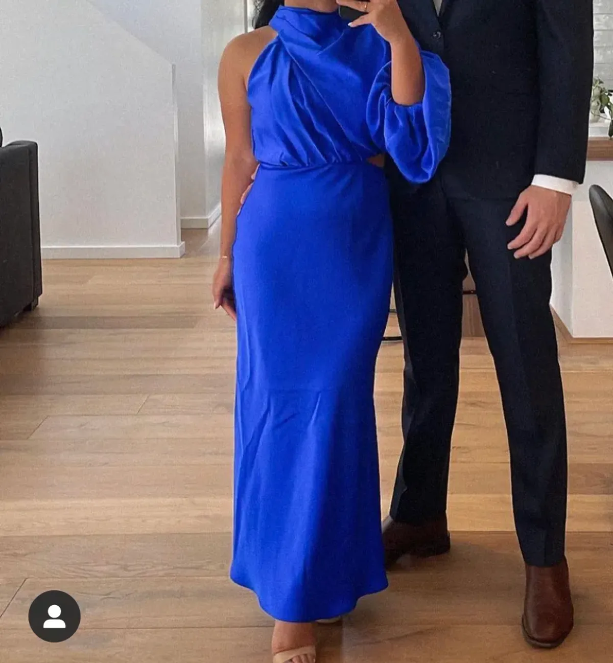 Sheike Olivia Maxi Dress Cobalt Blue Size 6 - Image 5