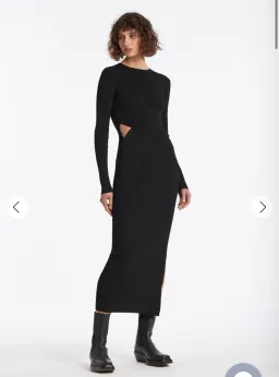 Sir the Label Celena Draped Dress Black Size 2 / AU 10 for rent on The Volte - image 5