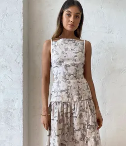 Bec & Bridge Gardenia Linen Maxi Dress Floral Size 8 for rent on The Volte - image 4