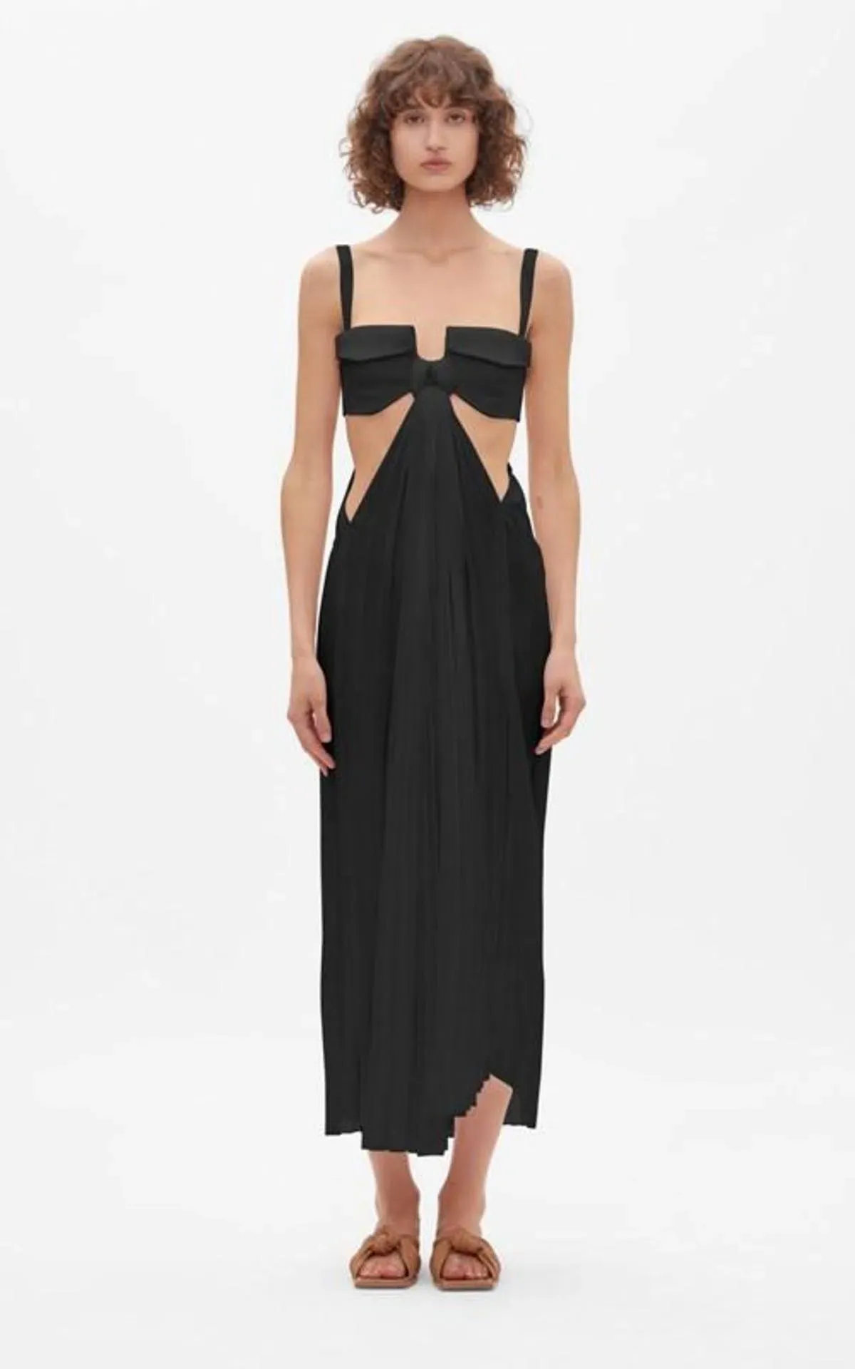 Dion Lee Pocket Bra Knot Dress Black Size 8 - Image 1