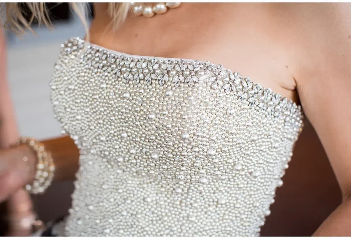 Darb Couture Wedding Dress White Size 8 - Image 5
