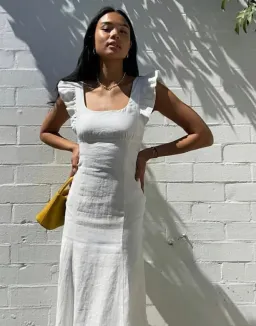 Hansen & Gretel Mimosa Dress White Size 8 for rent on The Volte - image 1