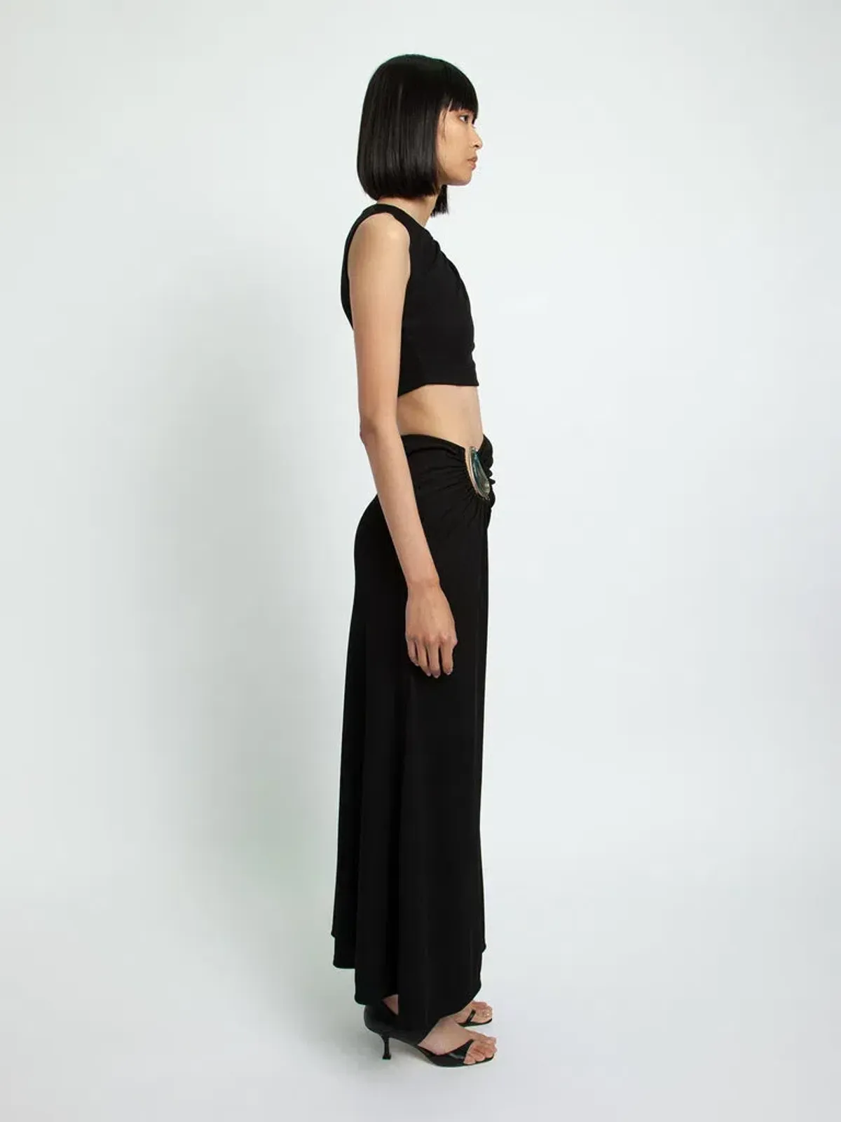 Christopher Esber Moodstone Crop Tank and Skirt Set Black Size 6 - Image 2