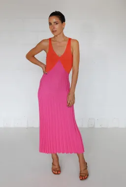 Andean Collective Tamika Dress Flamingo Flame Size S/M for rent on The Volte - image 2