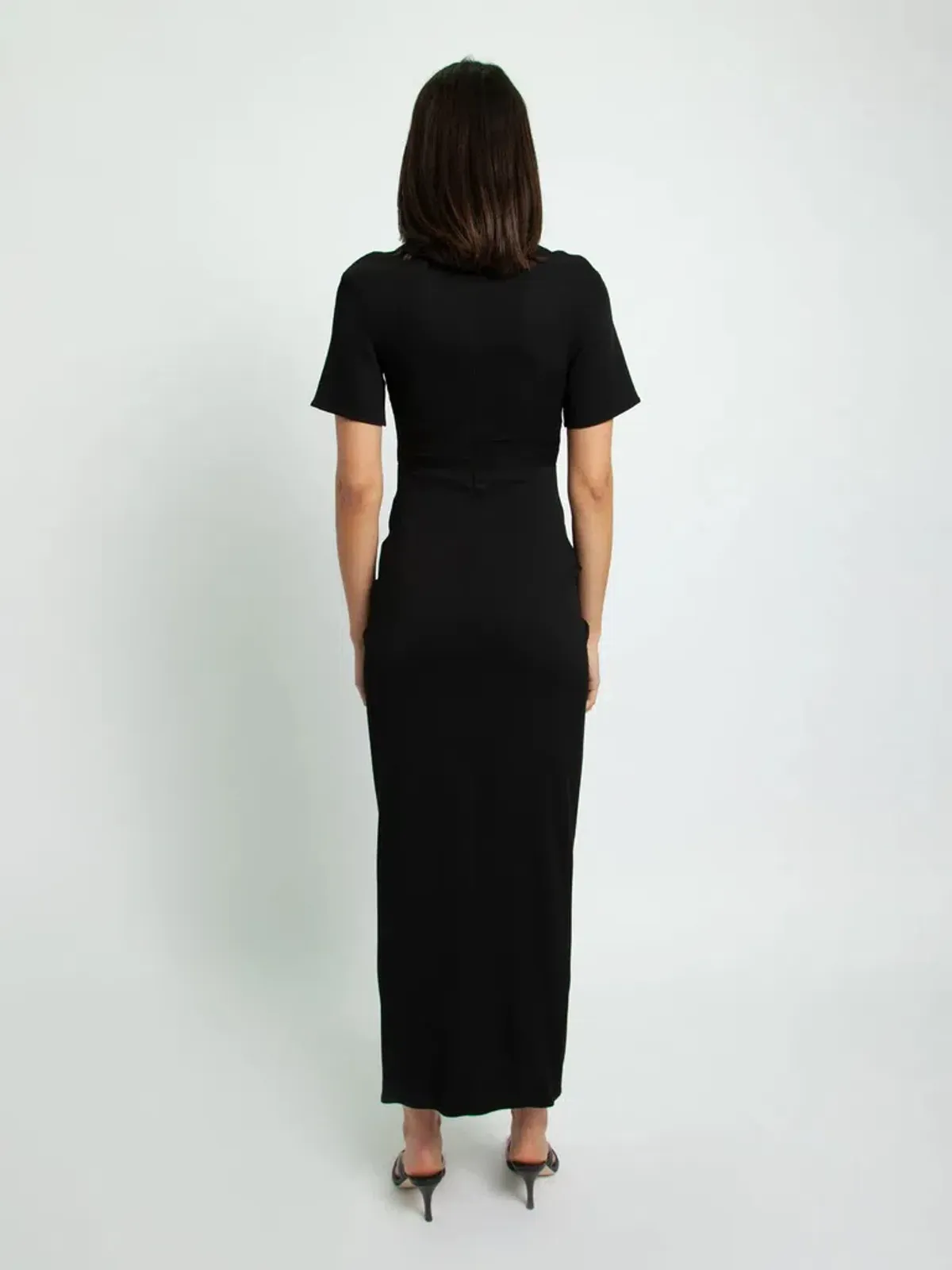 Christopher Esber Ruched Multi Panel Tee Dress Size 6 - Image 4