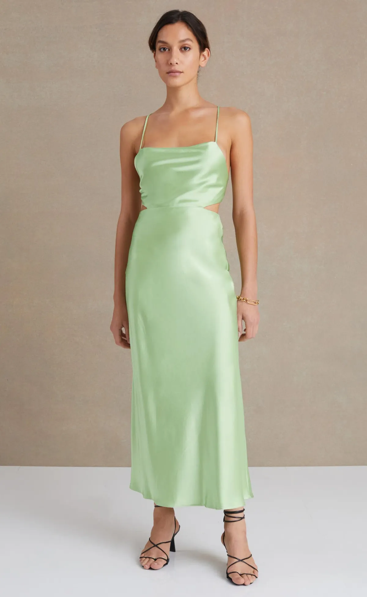 Bec & Bridge Raquel Midi Dress Green Apple Size 12 - Image 1