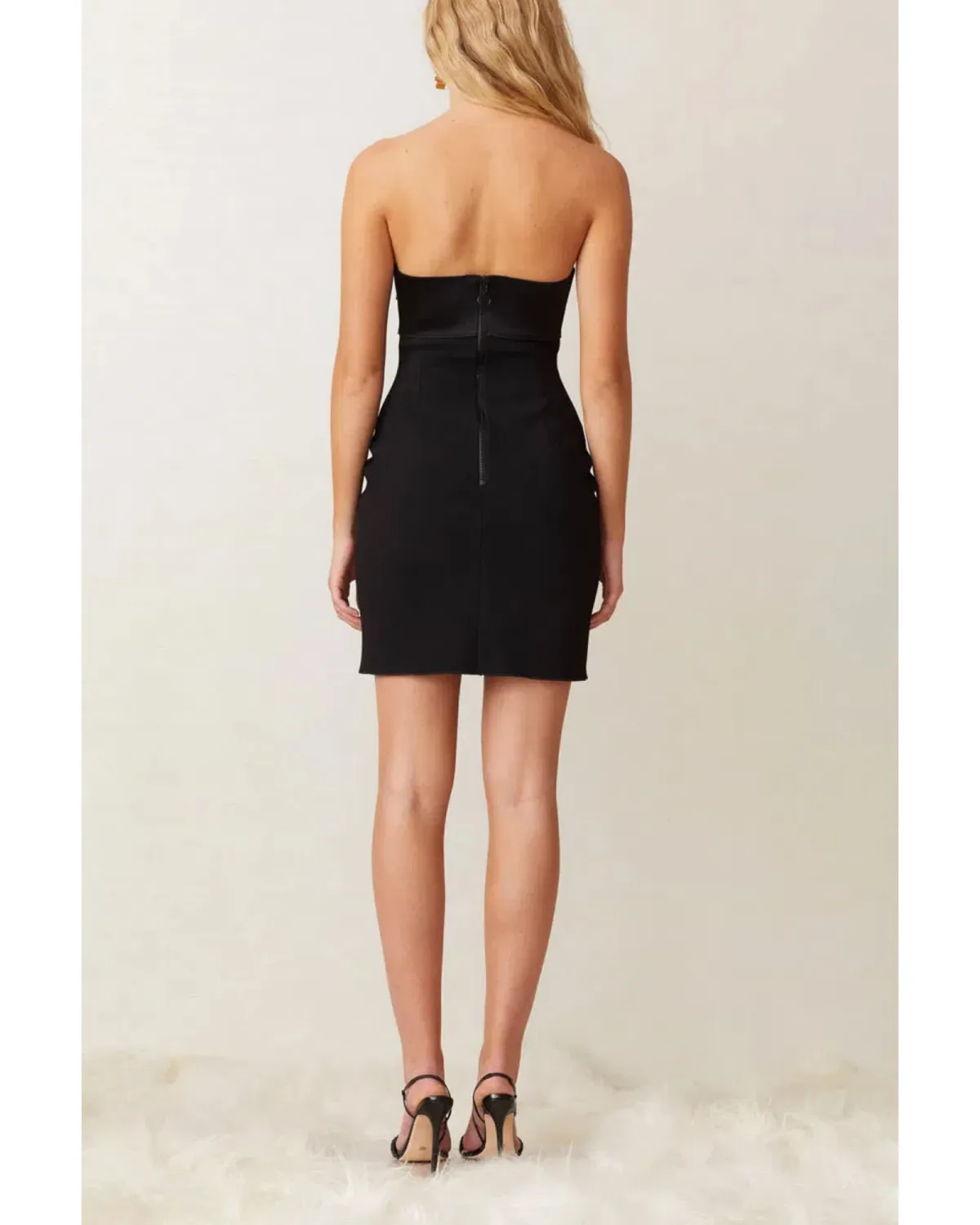 Bec & Bridge Shorebreak Mini Dress Black Size AU 12 - Image 4
