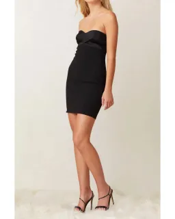 Bec & Bridge Shorebreak Mini Dress Black Size AU 12  for rent on The Volte - image 2