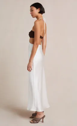 Bec & Bridge Nadia Cut Out Dress Ivory/Chocolate Size 10  for rent on The Volte - image 3