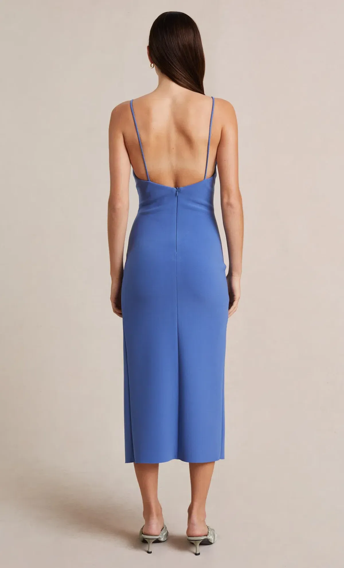 Bec & Bridge Josette Midi Dress French Blue Size 8 - Image 4