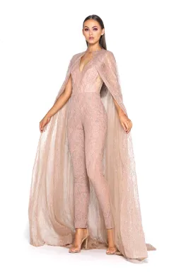 Portia and Scarlett Savanah Rose Gold Jumpsuit Size S for rent on The Volte - image 6