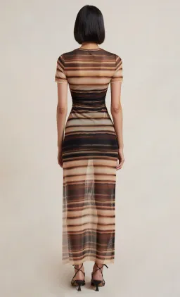 Bec & Bridge Watercolour Short Sleeve Maxi Dress Print Size 14 for rent on The Volte - image 3
