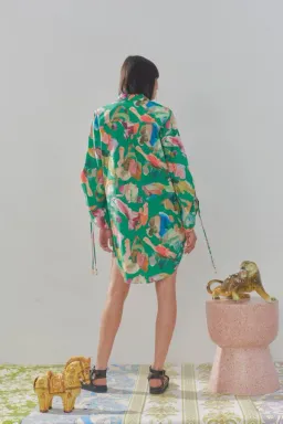 Alemais Arlo Shirt Size Print 14 for rent on The Volte - image 2