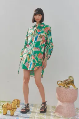 Alemais Arlo Shirt Size Print 14 for rent on The Volte - image 1