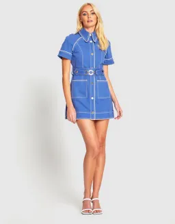 Alice McCall Saturdays Mini Dress Blue Size 8 for rent on The Volte - image 1