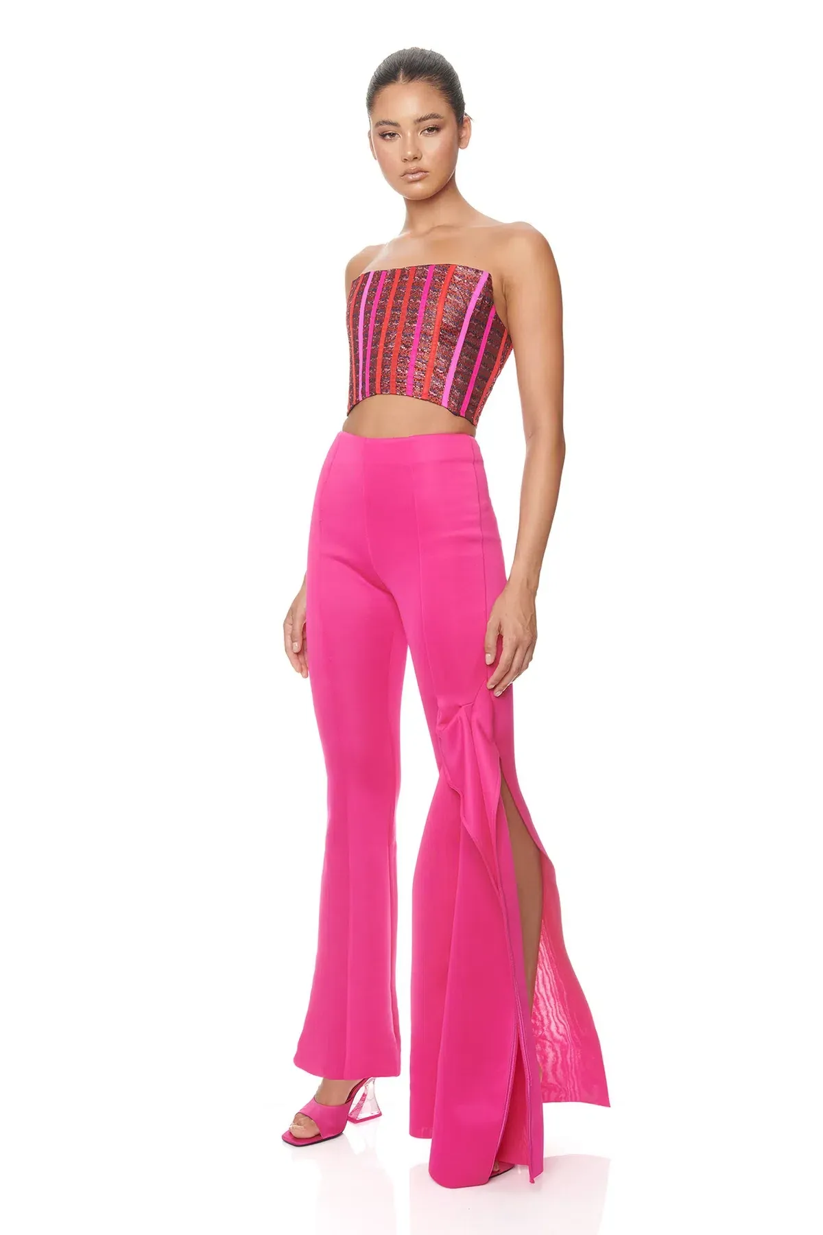 Eliya The Label Ariana Top Size M and Jessie Pants Size S Set Pink  - Image 3