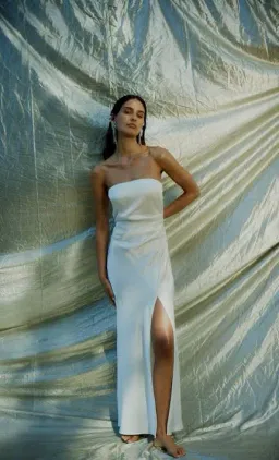 Bec & Bridge Dreamer Strapless Dress Sand Size 8  for rent on The Volte - image 7