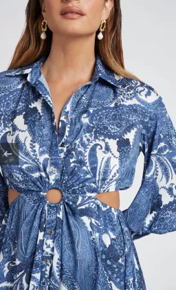 Sheike Casablanca Dress Icy Paisley Print Size 8 for rent on The Volte - image 2