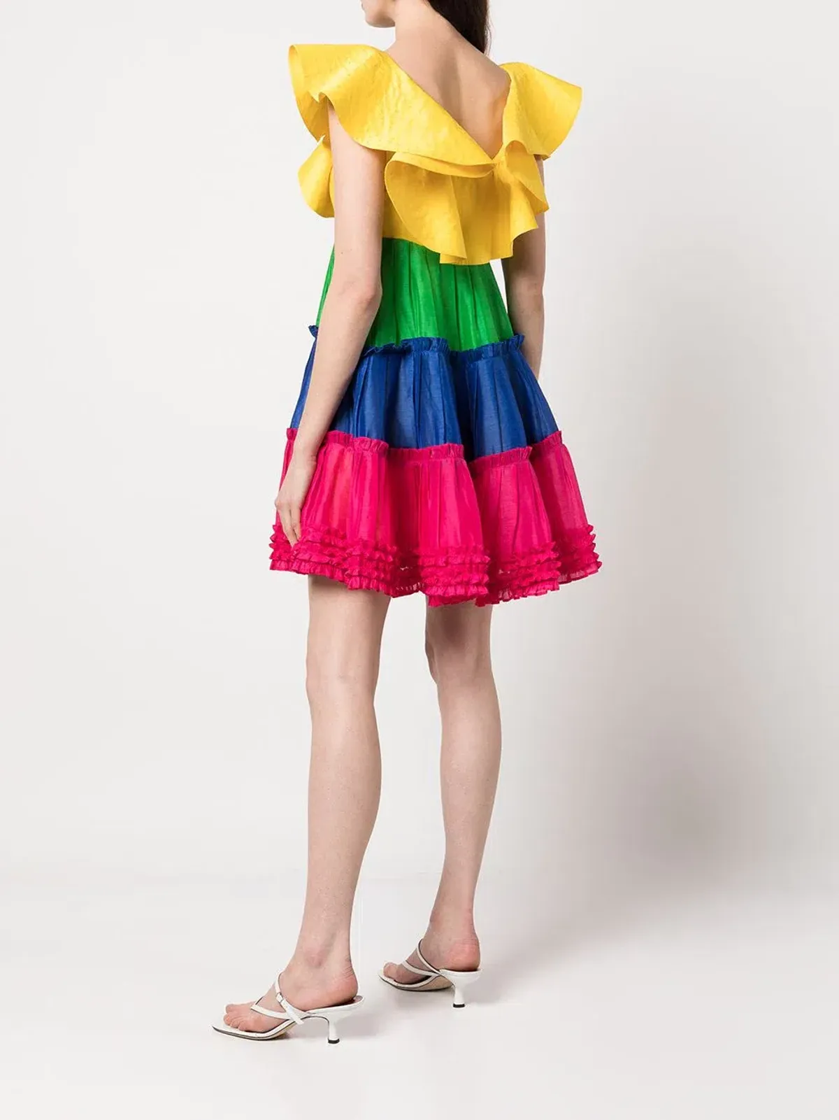 Leo Lin Chariot Mini Dress Multi Size AU 12 - Image 2