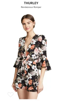 Thurley Rendezvous Playsuit Floral Print Size 10 for rent on The Volte - image 3