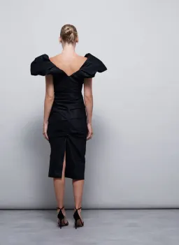 Rachel Gilbert Frey Dress Black Size 3 / AU 12 for rent on The Volte - image 4