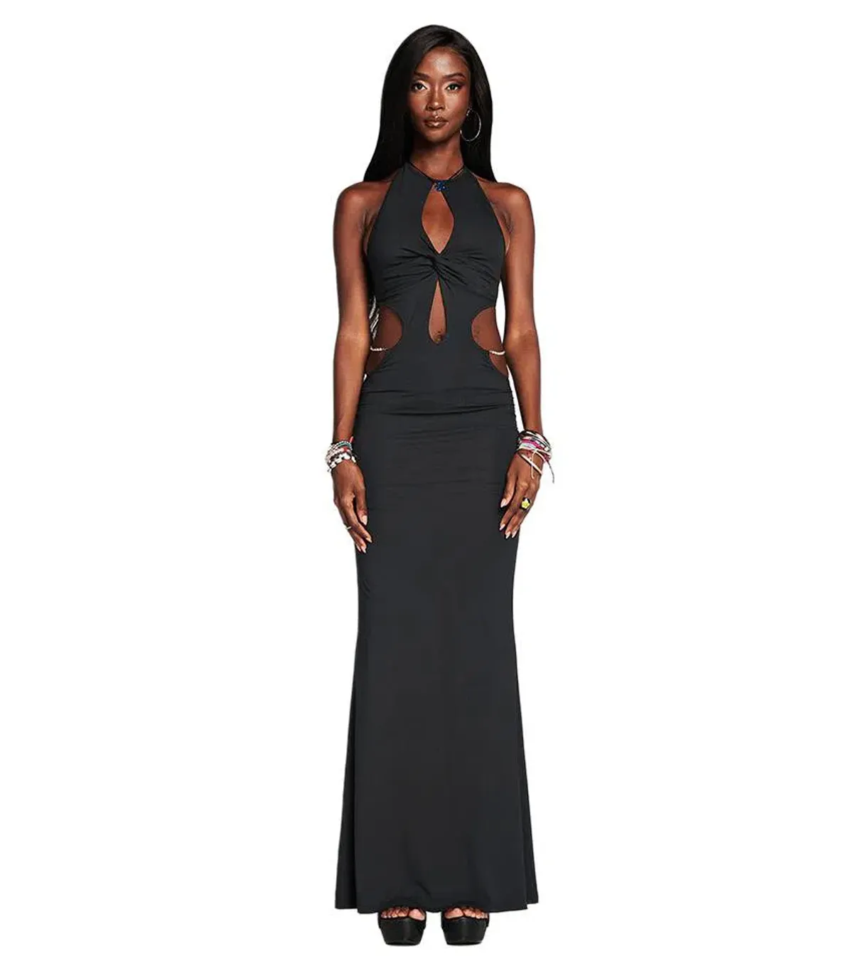 I AM GIA Valera Maxi Dress Black Size 8 - Image 1