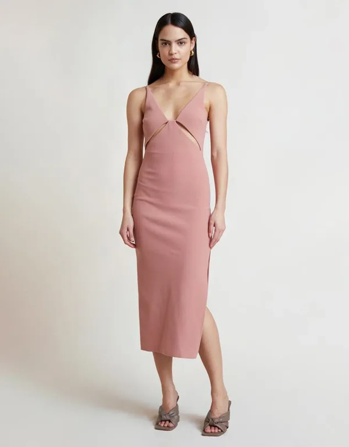 Bec & Bridge Livania Cut Out Dress Pink Size 8 - Image 1