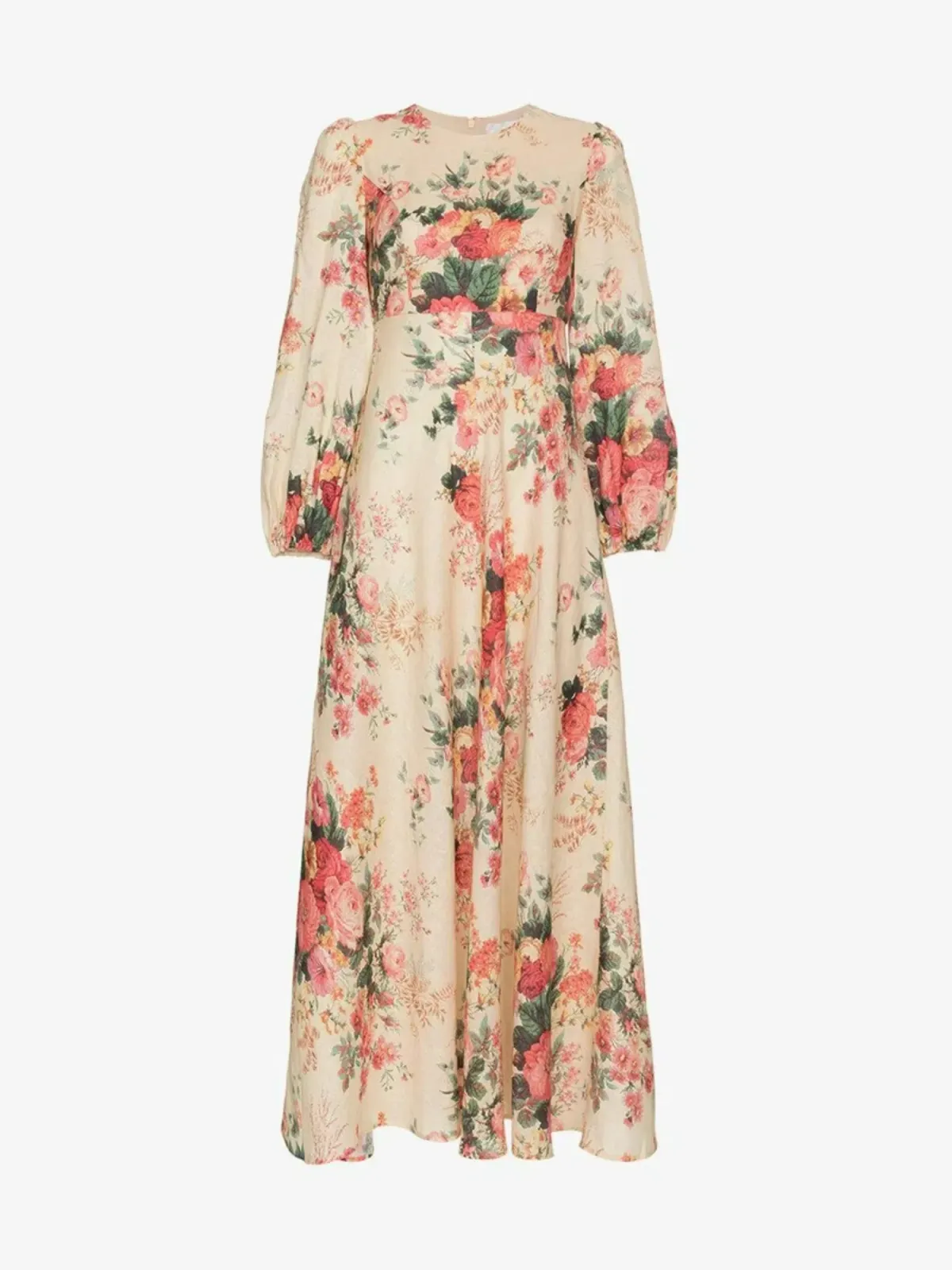 Zimmermann Honour Plunge Maxi Dress Lemon Floral Size 0 / AU 8 - Image 3
