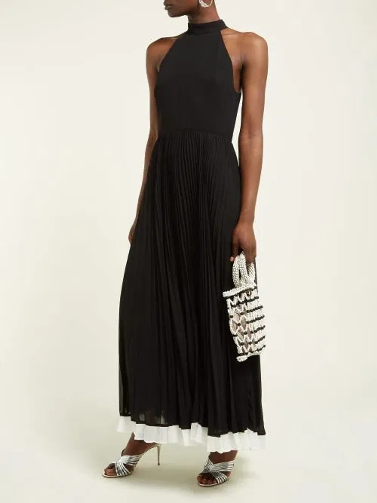 Zimmermann Sunray Belted Pleated Chiffon Midi Dress Size 0 - Image 1