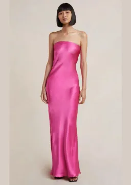 Bec & Bridge Moondance Midi Dress Deep Pink Size 8 for rent on The Volte - image 1
