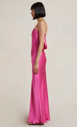 Bec & Bridge Moondance Midi Dress Deep Pink Size 8 for rent on The Volte - image 2