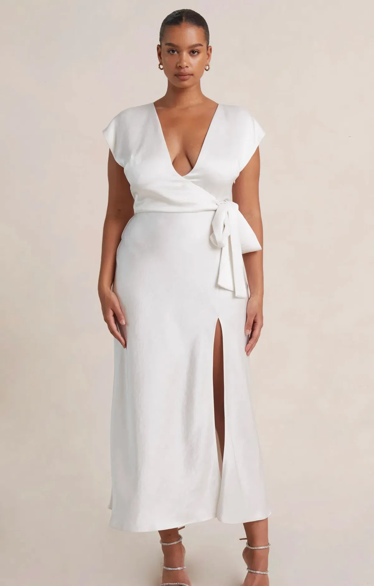 Bec & Bridge The Dreamer Wrap Dress Ivory Size 8 - Image 4